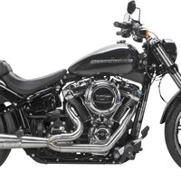 Tbr Comp S 2in1 Exhaust Softail Brushed W/carbon End Cap - Harddrive Products
