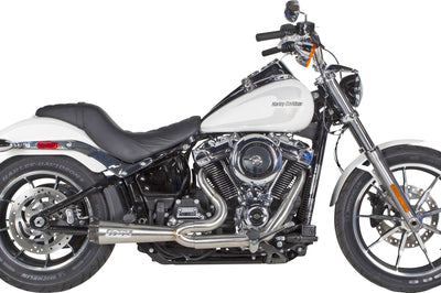 Tbr Comp S 2in1 Exhaust Softail Brushed W/carbon End Cap - Harddrive Products