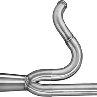 Tbr Comp S 2in1 Exhaust Softail W/turnout Brushed - Harddrive Products