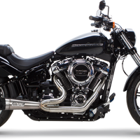 Tbr Comp S 2in1 Exhaust Softail W/turnout Brushed - Harddrive Products