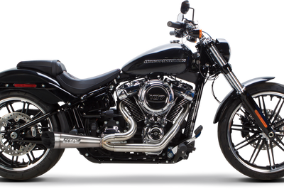 Tbr Comp S 2in1 Exhaust Softail W/turnout Brushed - Harddrive Products