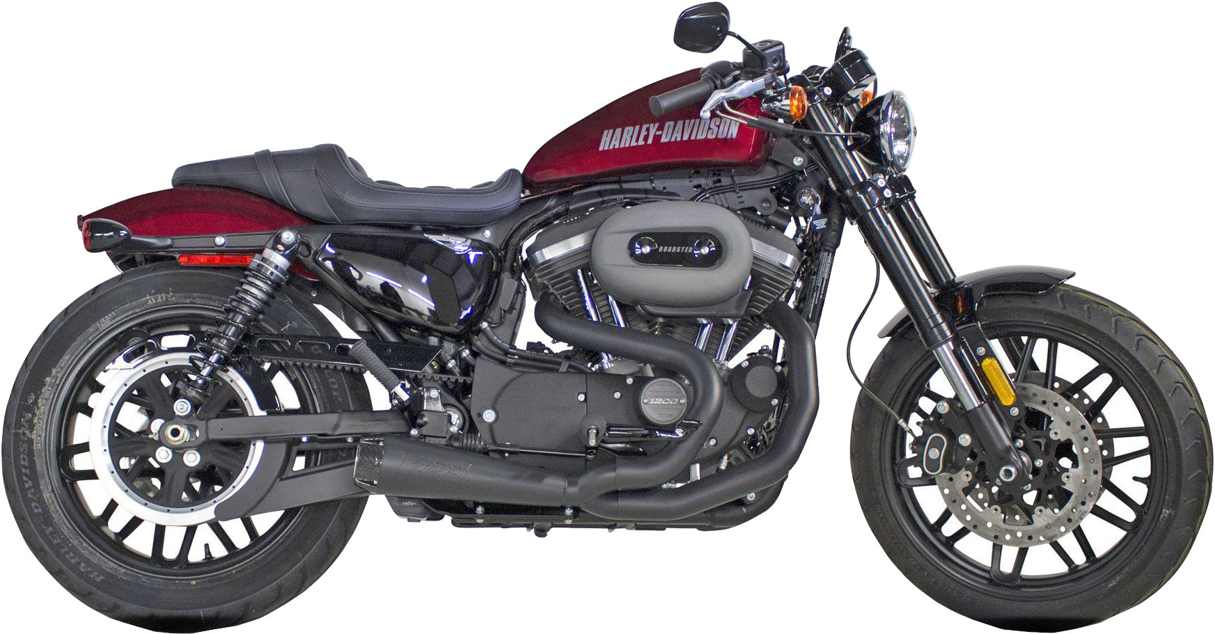 Tbr Comp S 2in1 Exhaust Sportster Black W/cf End Cap - Harddrive Products