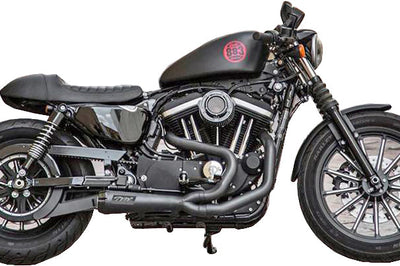 Tbr Comp S 2in1 Exhaust Sportster Black W/cf End Cap - Harddrive Products