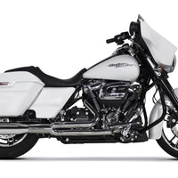 Tbr Comp S 2in1 Exhaust Touring M8 Chrome W/pol Slash End Cap - Harddrive Products