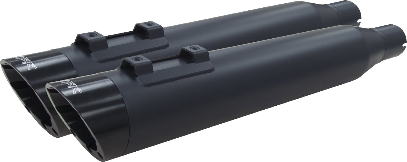 TBR Comp S Slip On Tc Flh/Flt Black W/Black Slash Endcap - Exhaust
