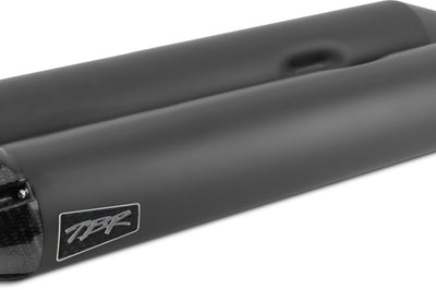 TBR Comp S Slip On Tc Flh/Flt Black W/Cf End Cap - Exhaust