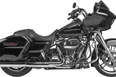 Tbr Comp S Slip-on Touring M8 Chrome W/black End Cap - Harddrive Products