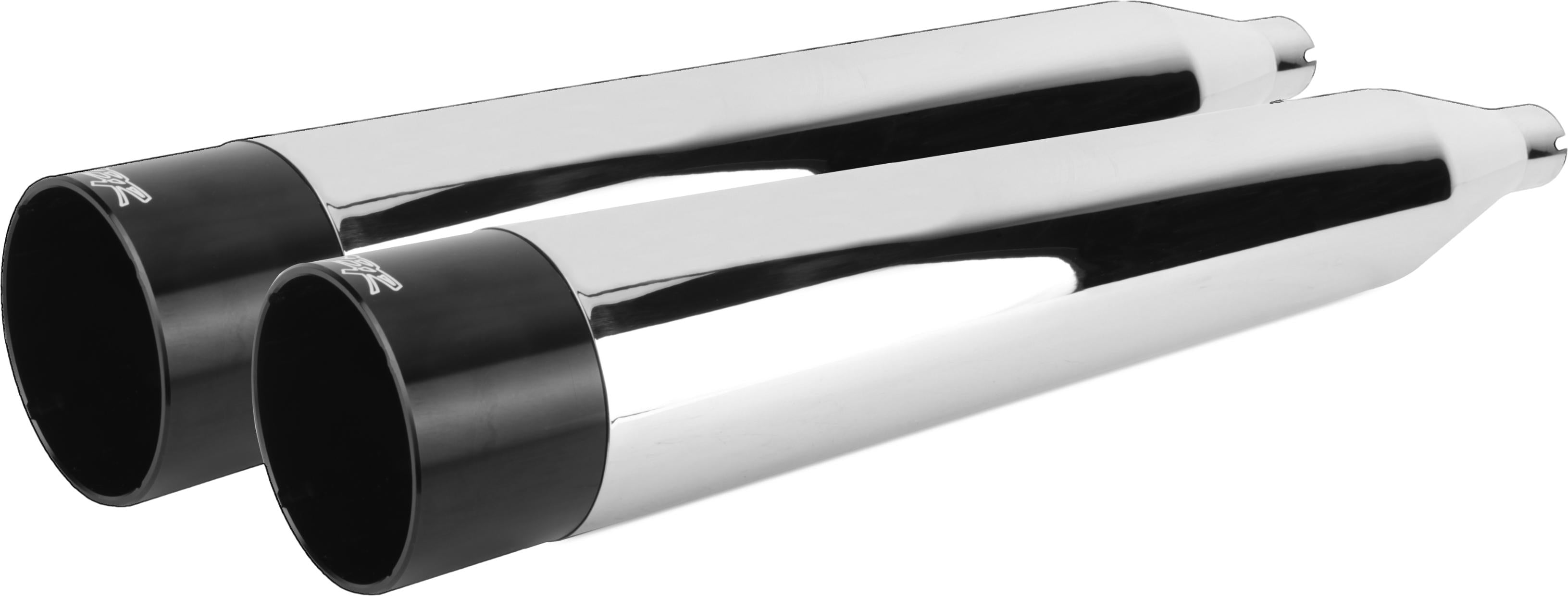Tbr Comp S Slip-on Touring M8 Chrome W/black End Cap - Harddrive Products