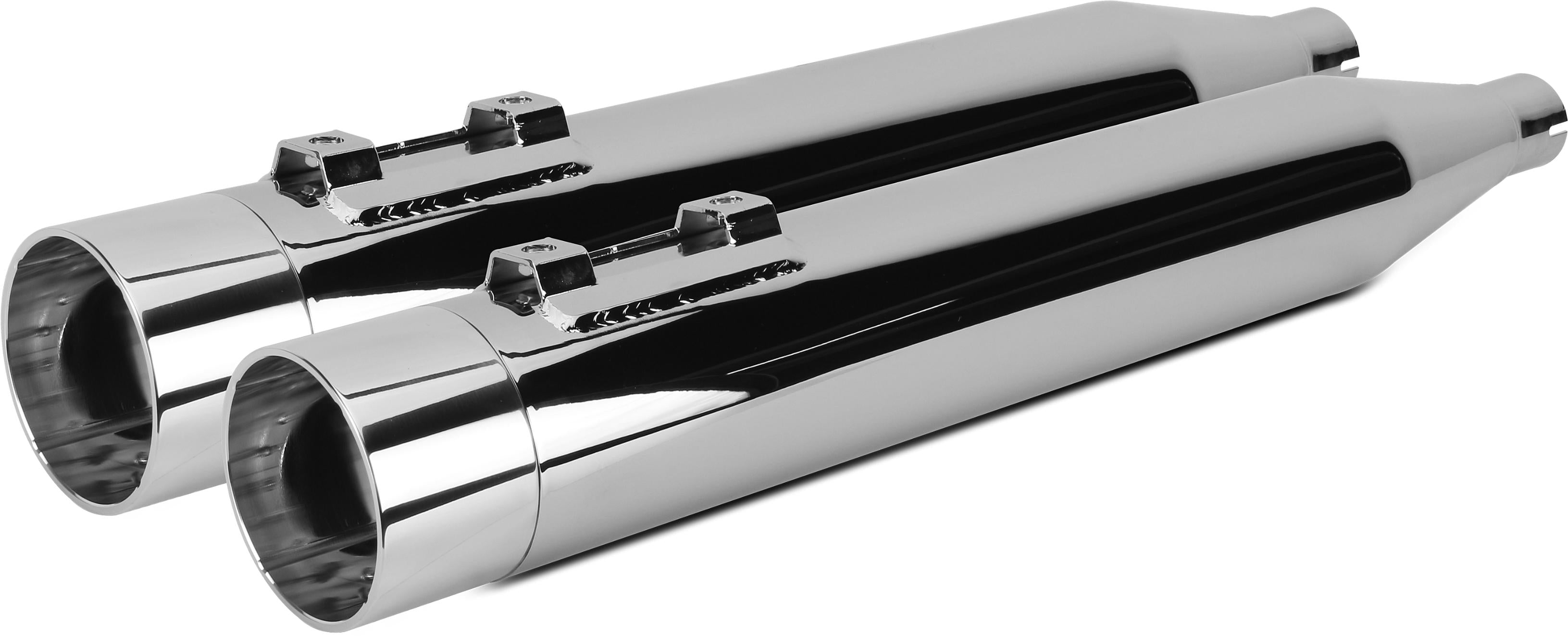 Tbr Comp S Slip-on Touring M8 Chrome W/polished End Cap - Harddrive Products