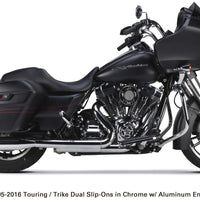 Tbr Comp S Slip-on Touring Tc Chrome W/blk Aluminum End Cap - Harddrive Products