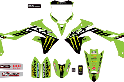 D-cor Complete Graphic Kit Kawasaki - Offroad Collection