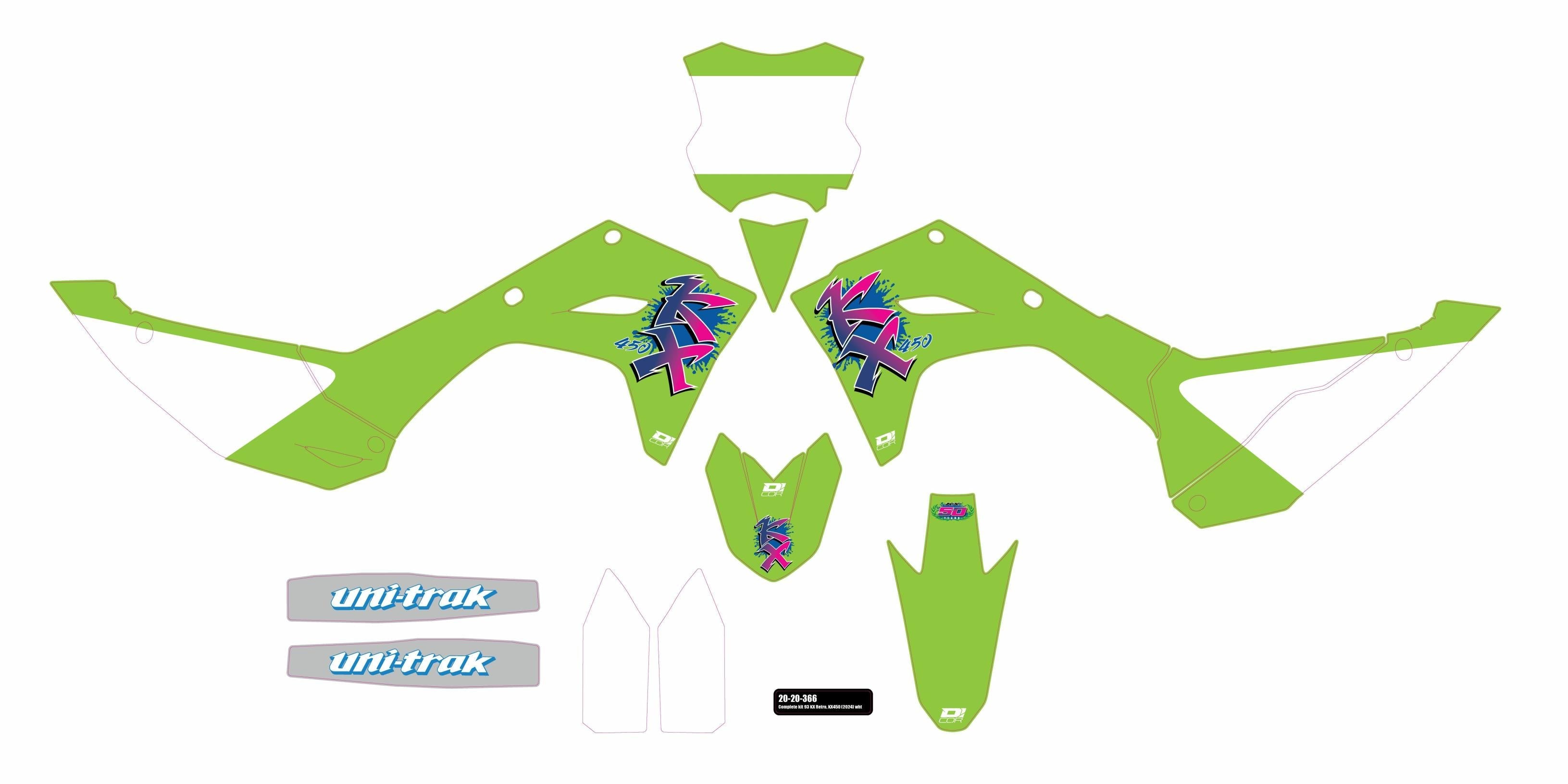 D-cor Complete Graphic Kit Kawasaki - Offroad Collection