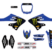 D-cor Complete Kit 23 Blue Mey Yzf 450 Wht Bg - White