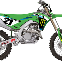 D-COR Complete Kit 25 Mek Kx 450 (24 25) Wht Bg - Graphics/Decals
