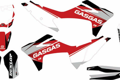 D-cor Complete Kit Cor9 Husqvarna Black - White - Offroad Collection