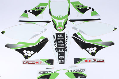 D-cor Complete Kit Cor9 Kaw Kxf 450 (19-20) Wht Bg - Black - Offroad Collection