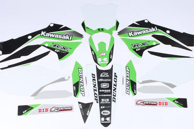 D-cor Complete Kit Cor9 Kaw Kxf 450 (19-20) Wht Bg - White - Offroad Collection