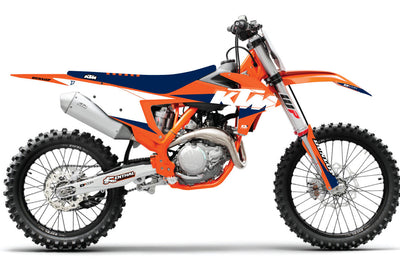 D-cor Complete Kit Ktm Racing Wht Bg Sx/f125-450fe - Black - Offroad Collection