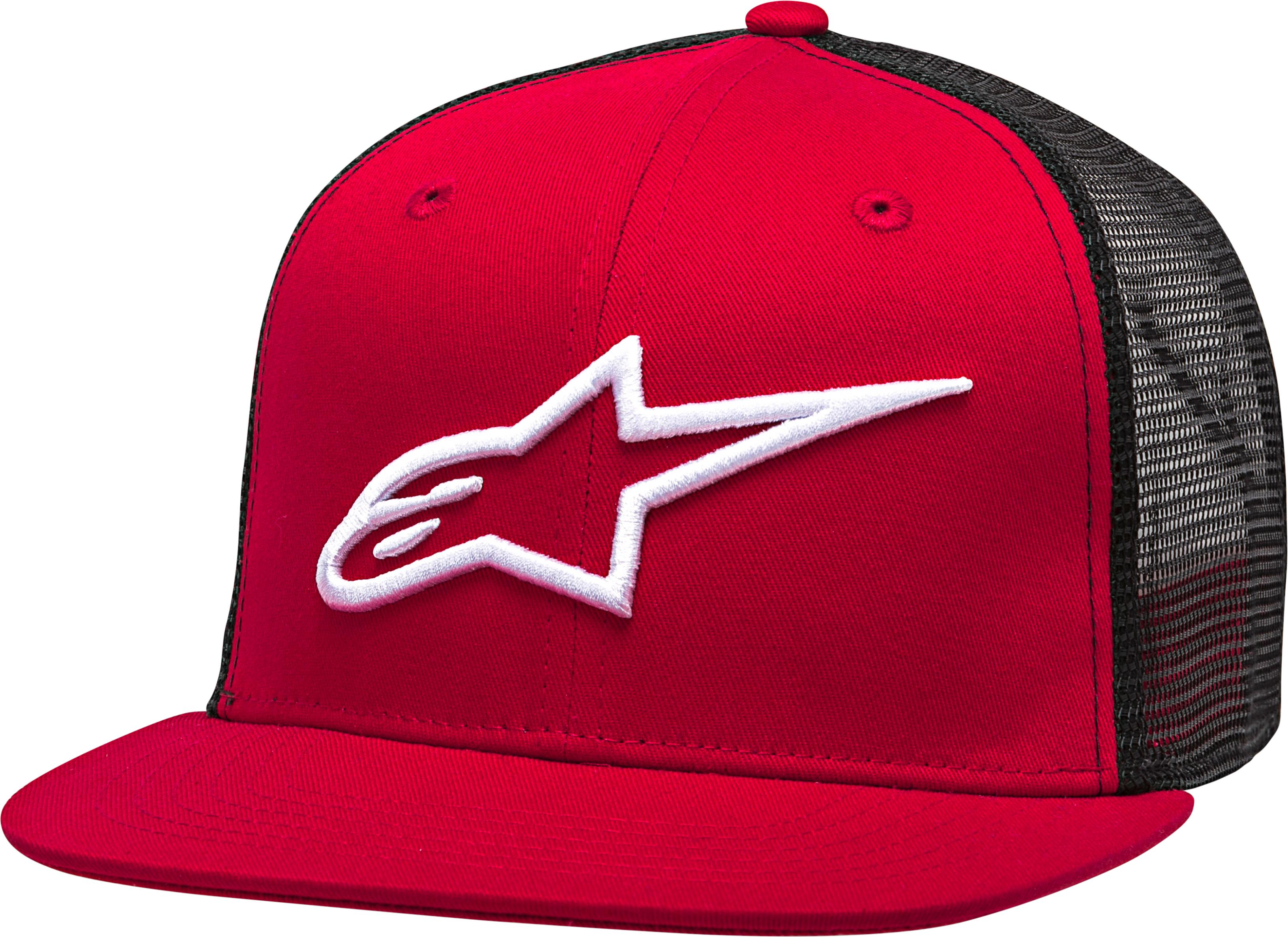 Alpinestars Copr Trucker Hat Red/black Flat Bill Red/Black Bicycle Collection