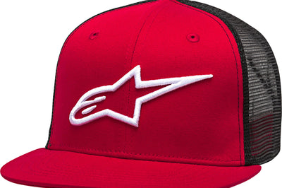 Alpinestars Copr Trucker Hat Red/black Flat Bill Red/Black Bicycle Collection