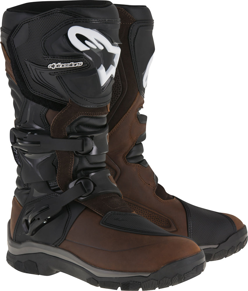 Alpinestars Corozal Adventure Drystar Boots Black Sz 13 - Brown Oiled Leather / US 09 - Apparel Collection