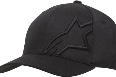 Alpinestars Corp Shift 2 Curved Brim Hat Black/red Sm/md - Black/Black / Large - X-Large