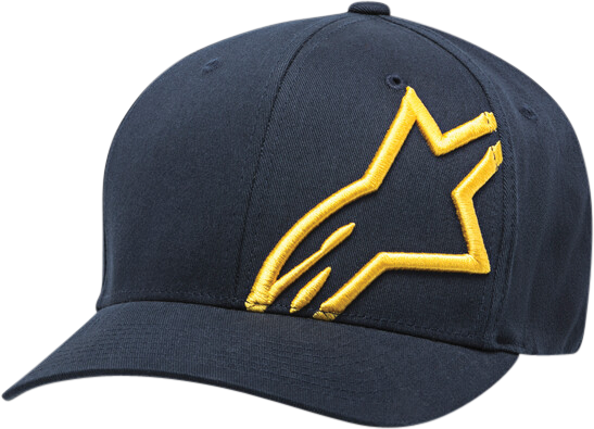 Alpinestars Corp Shift 2 Curved Brim Hat Black/red Sm/md - Navy/Gold / Small - Medium