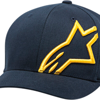 Alpinestars Corp Shift 2 Curved Brim Hat Black/red Sm/md - Navy/Gold / Small - Medium