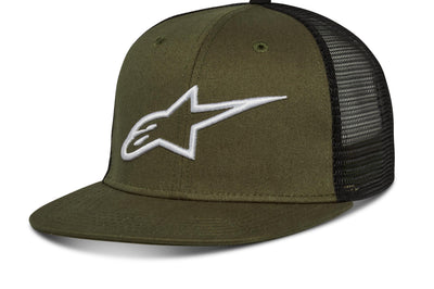 Alpinestars Corp Trucker Hat White/black O/s - Military/Black / One Size Fits Most - Bicycle Collection