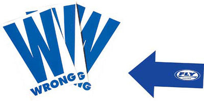 Fly Racing Course Marker W/green Arrow 5.5x8.5’’ - Red - Snowmobile Collection