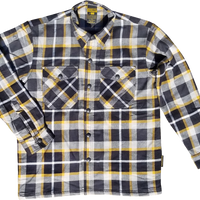 Scorpion Exo Covert Flannel White/yellow Xl - White/Yellow / 2X-Large - Harddrive Products