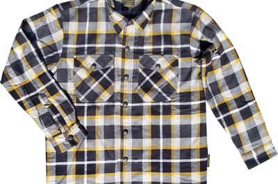 Scorpion Exo Covert Flannel White/yellow Xl - White/Yellow / 2X-Large - Harddrive Products