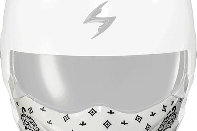 SCORPION EXO Covert Mask Bandana Gloss White Helmet Accessories