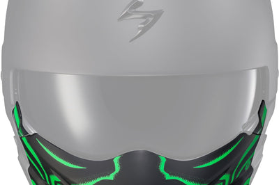 Scorpion Exo Covert X Face Mask Marauder Matte Black - Glow Green - Harddrive Products