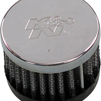 K&n Crankcase Vent Air Filter Direct Mount Chrome Top - Harddrive Products