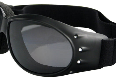 Bobster Cruiser Sunglasses Black W/smoke Reflective Lens - Harddrive Products