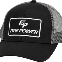 Fire Power Curved Bill Hat Grey/black - Black/Grey - Watercraft Collection