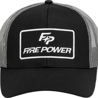 Fire Power Curved Bill Hat Grey/black - Black/Grey - Watercraft Collection