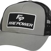Fire Power Curved Bill Hat Grey/black - Black/Grey - Watercraft Collection