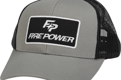 Fire Power Curved Bill Hat Grey/black - Grey/Black - Watercraft Collection