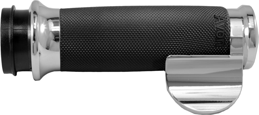 Avon Custom Contour Grips Cable Throttle Boss Chrome - Harddrive Products
