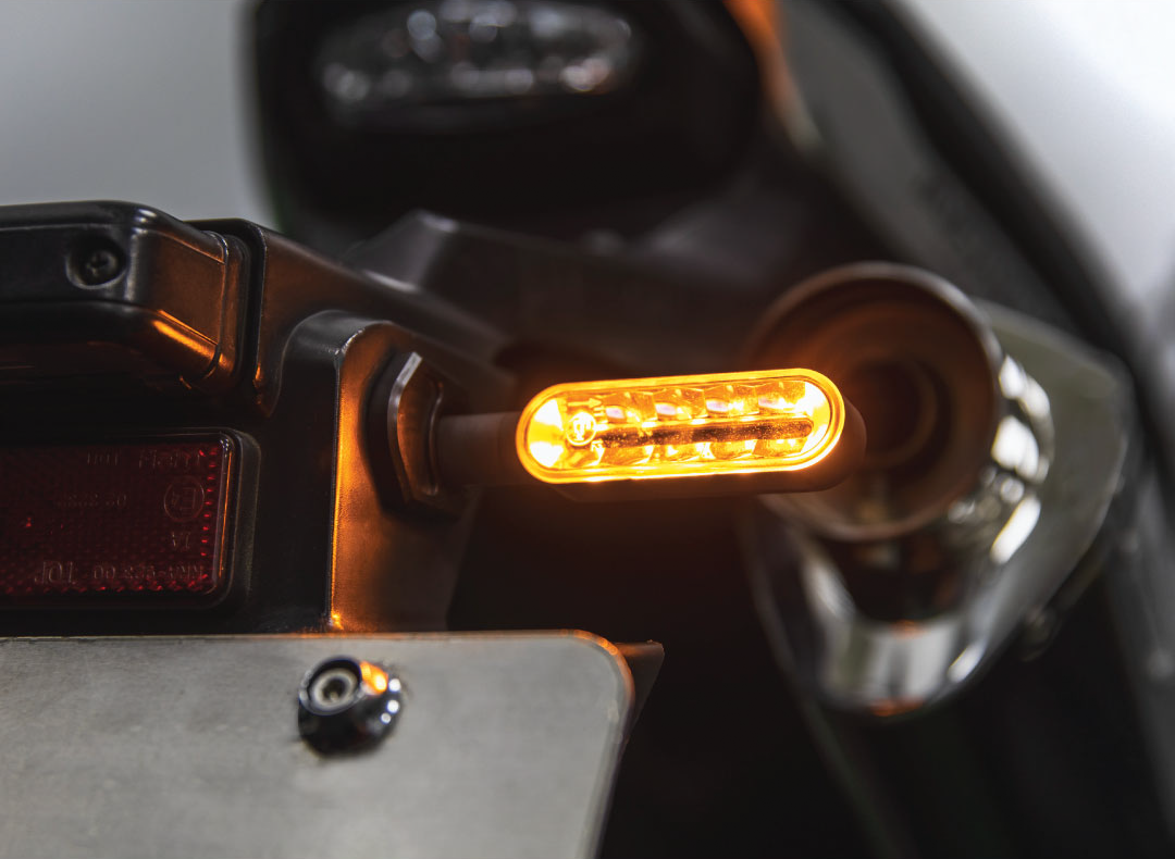 Koso Cyclone Led Turn Signals Sequential Black Pair