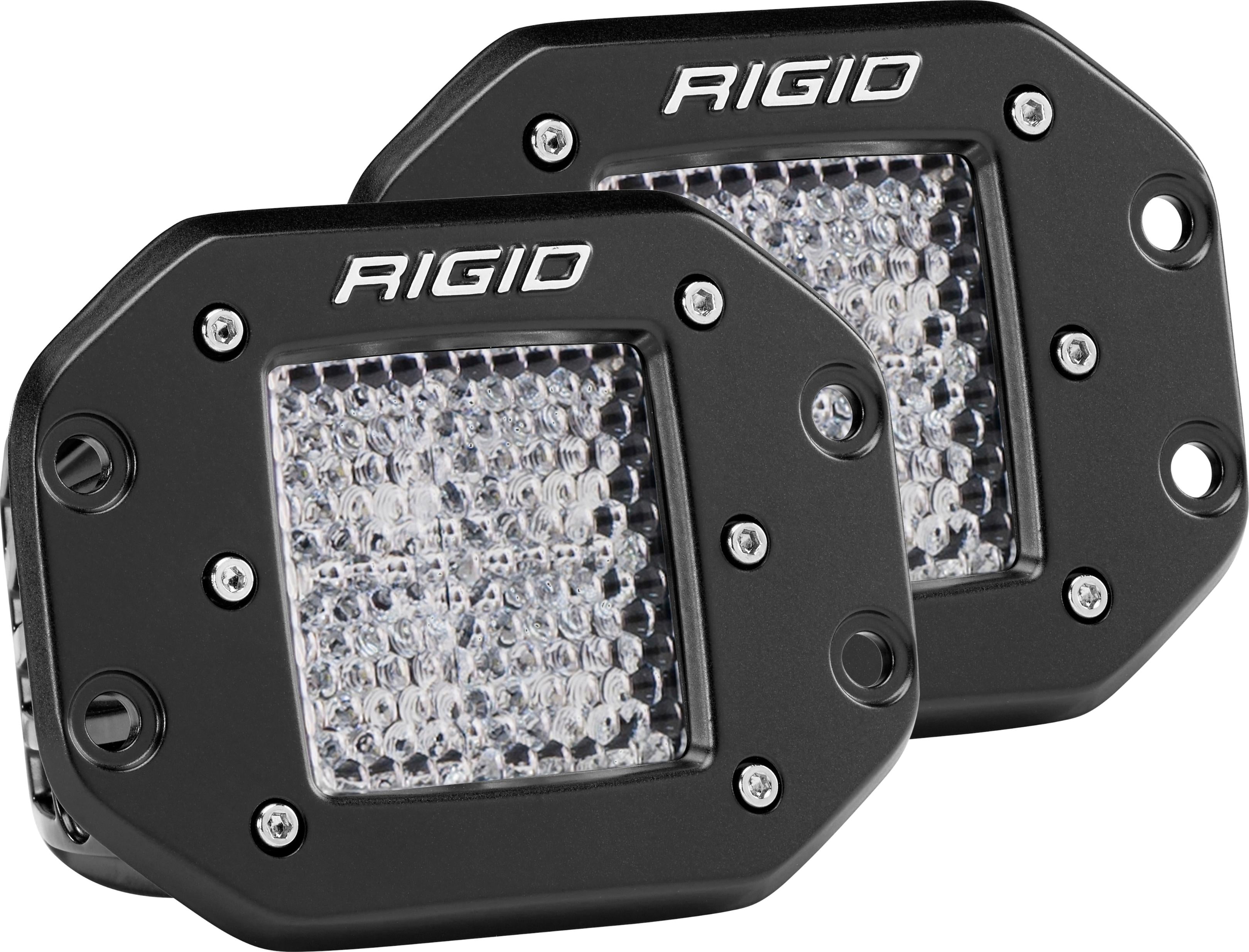 Rigid D-series Pro Diffused Flush Mount Light Pair - Atv Performance Products