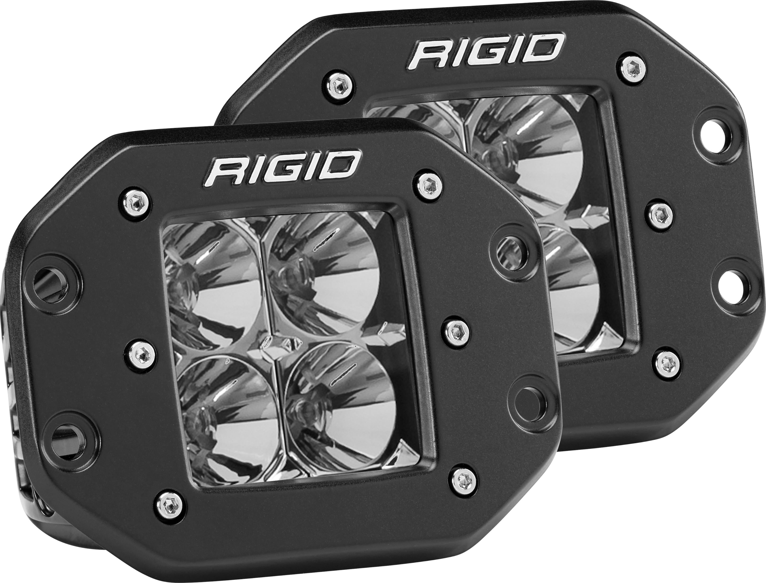 Rigid D-series Pro Flood Flush Mount Light Pair - Atv Performance Products