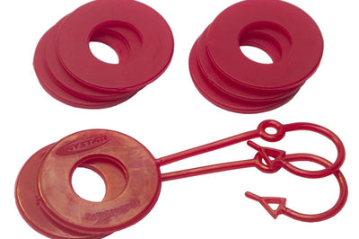 Daystar Red Locking D Ring Isolator w/Washer Kit - Suspension
