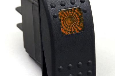 Daystar Rocker Switch Amber Light 20 AMP Single Pole - Interior Accessories