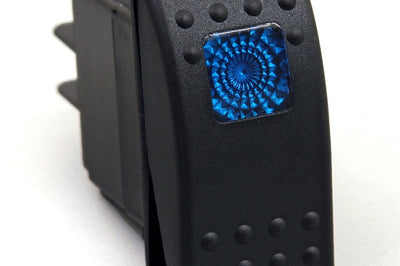 Daystar Rocker Switch Blue Light 20 AMP Single Pole Interior Accessories