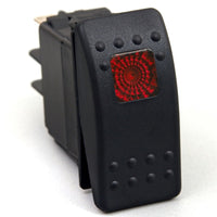 Daystar Rocker Switch Red Light 20 AMP Single Pole - Interior Accessories