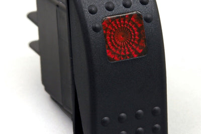 Daystar Rocker Switch Red Light 20 AMP Single Pole - Interior Accessories