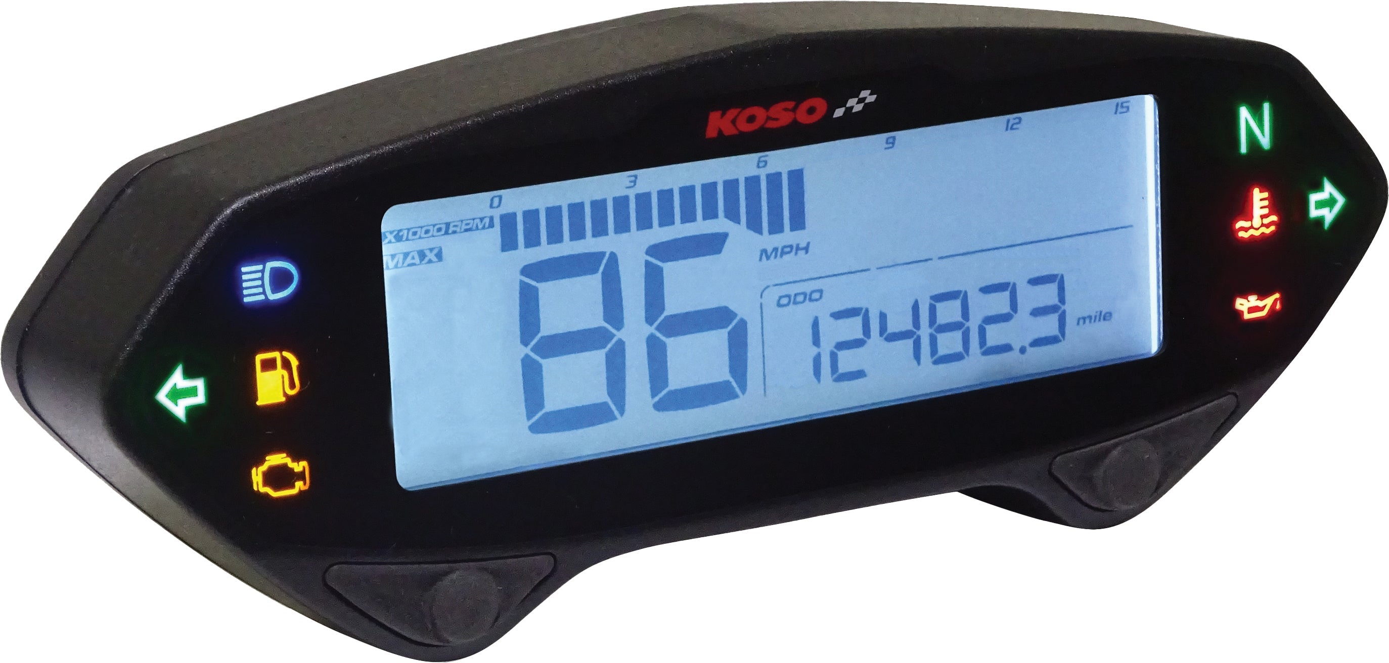 Koso Db-01rn Multifunction Meter - Street Collection